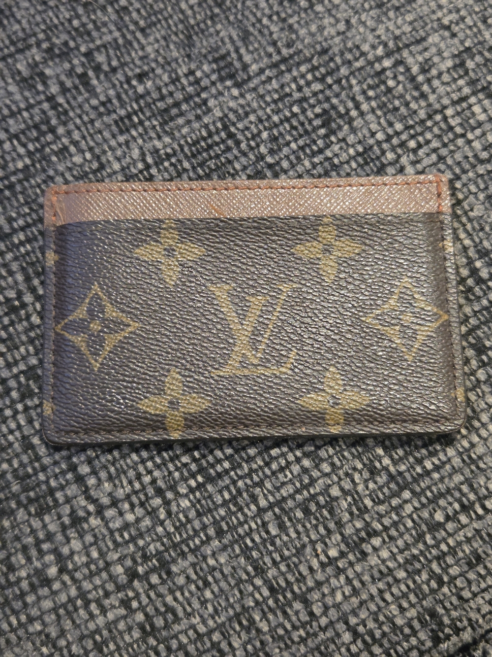 Louis Vuitton Monogram Canvas Card Holder in Brown